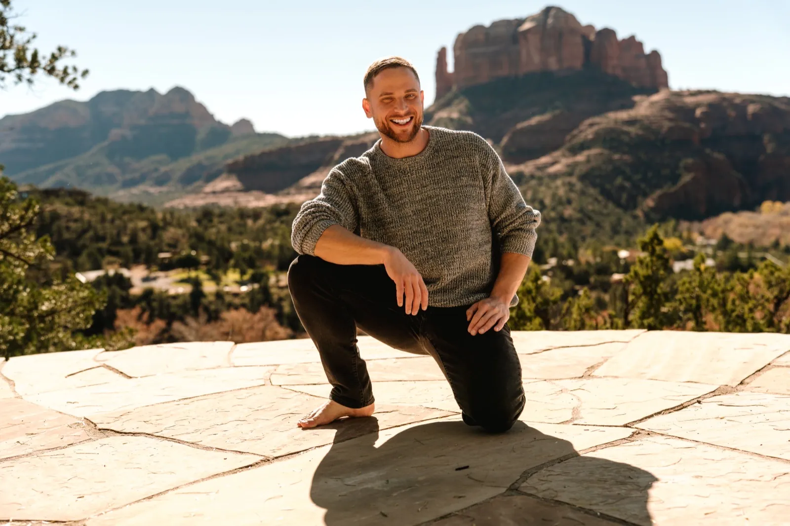 Jack Rosenkrantz smiling in Sedona, Arizona