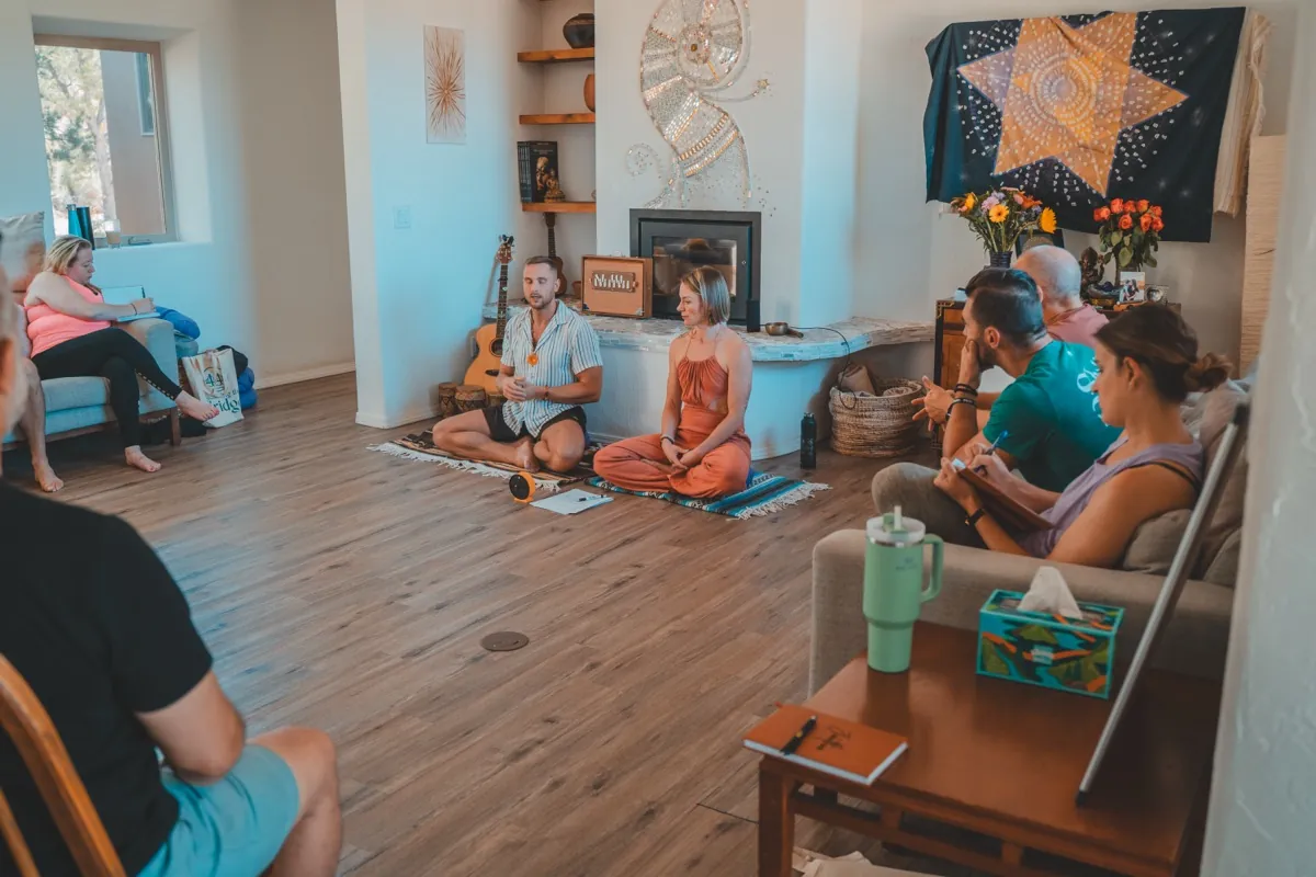 Jack facilitating a retreat circle in Sedona