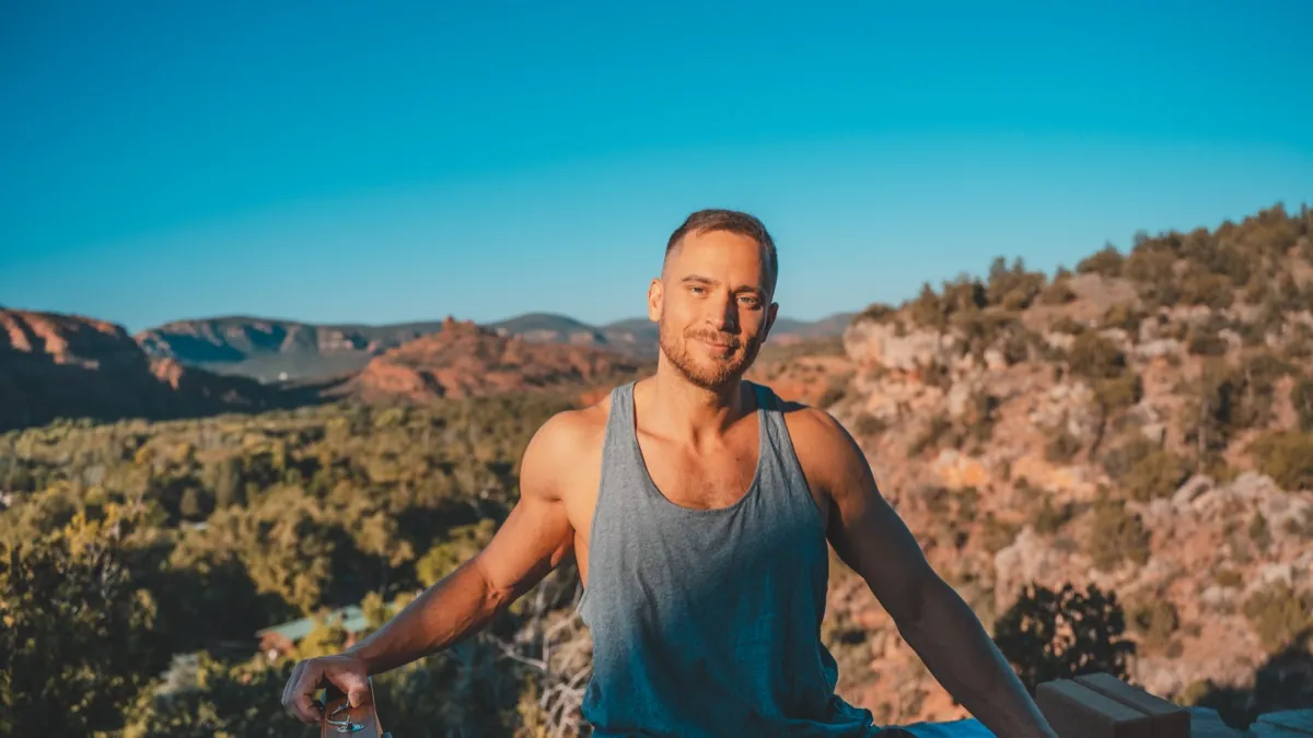 Jack Rosenkrantz with confident, direct gaze in Sedona